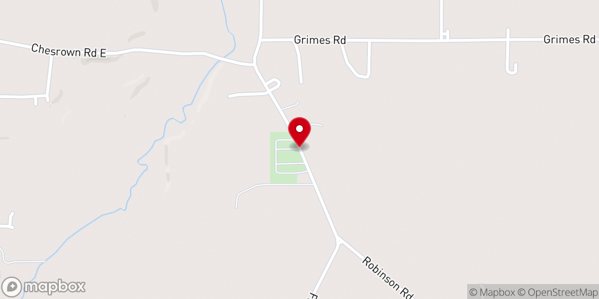 Map showing location of The Old Franklin Church - Wedding and Event Space