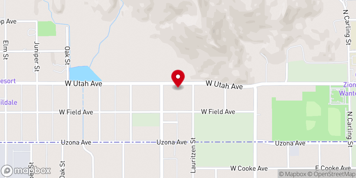 Map showing location of Creekers Foundation