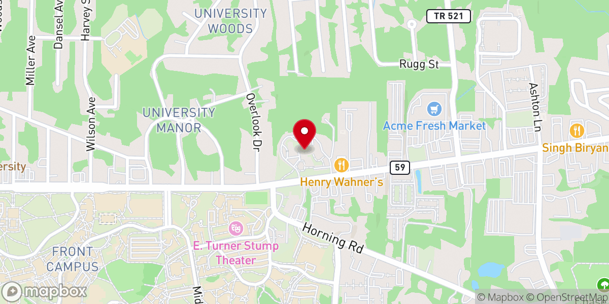 Map showing location of United Christian Ministries