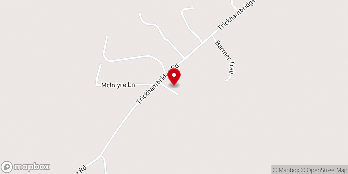 Map showing location of Andrew Chapel Community Church
