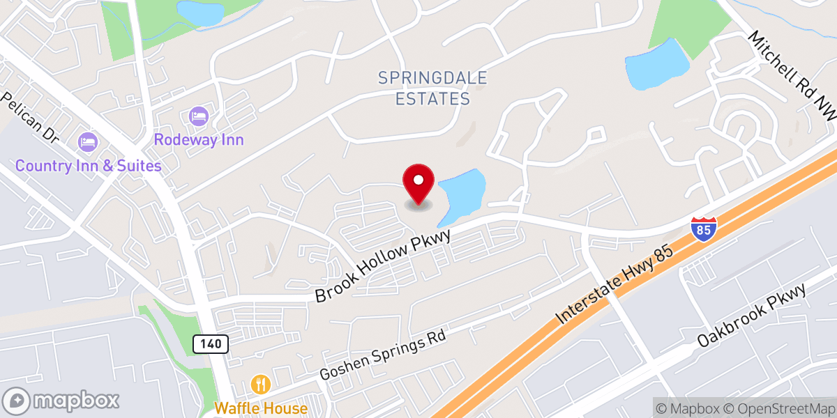 Map showing location of Victory Church - Norcross