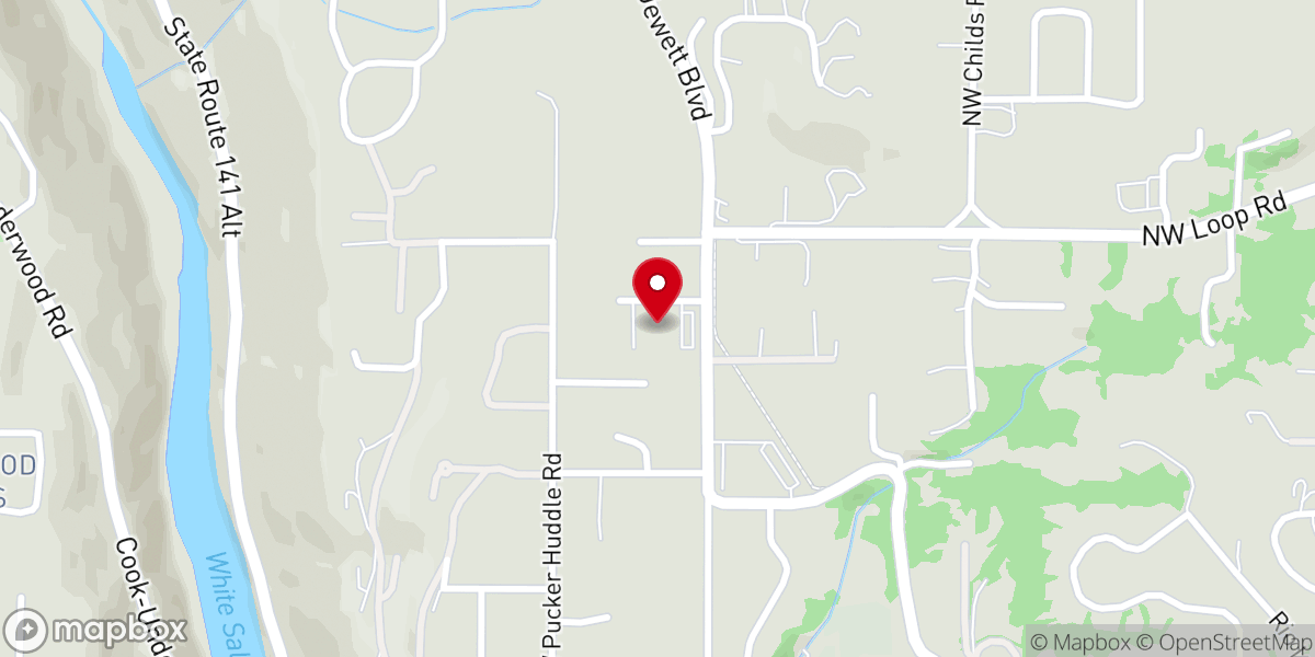 Map showing location of Grace Baptist Church