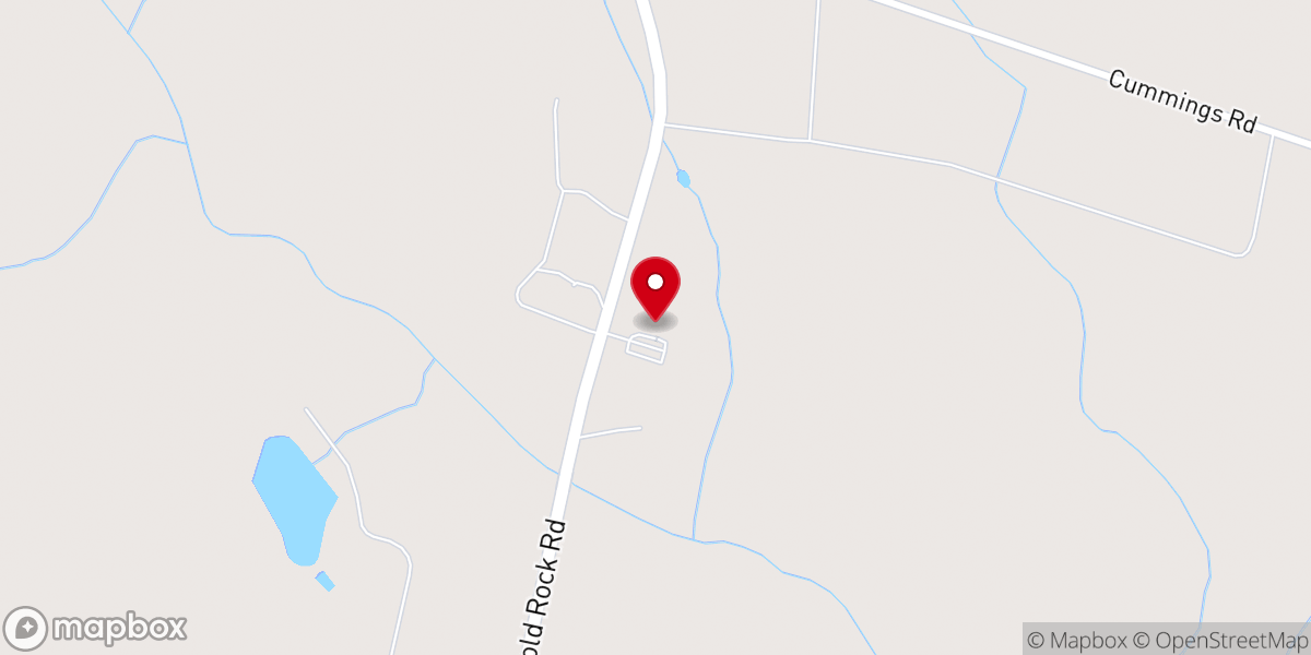 Map showing location of North Rocky Mt Church-God