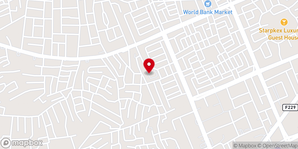Map showing location of St mark's Catholic Church
