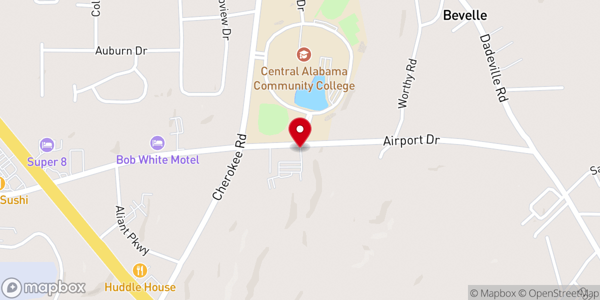 Map showing location of Stone Ridge Baptist Church