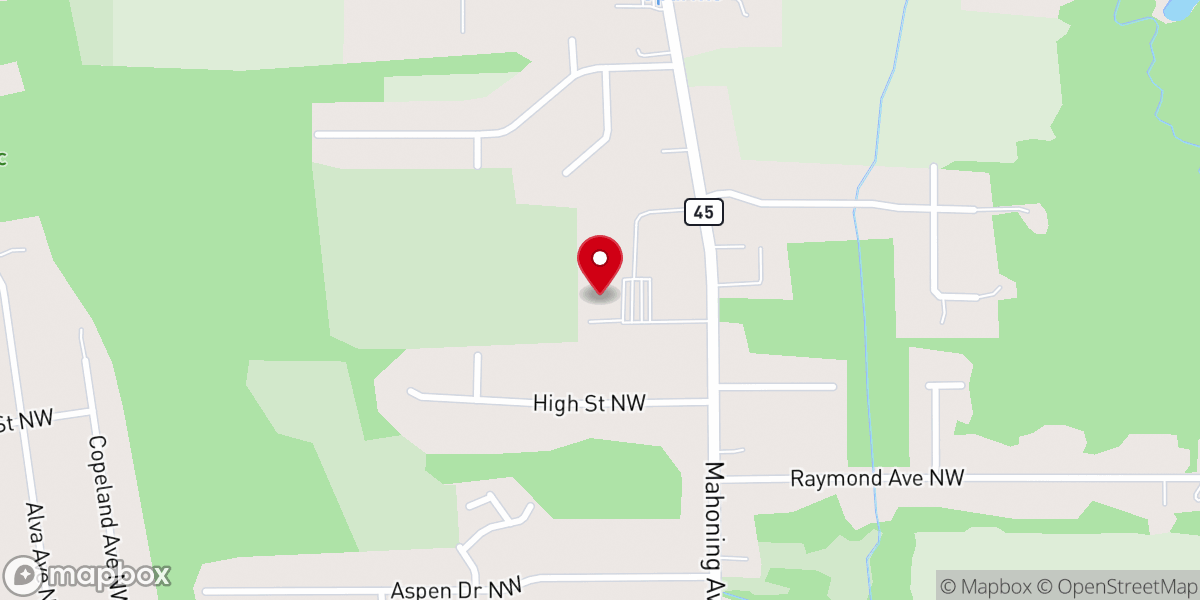 Map showing location of St. William Catholic Church
