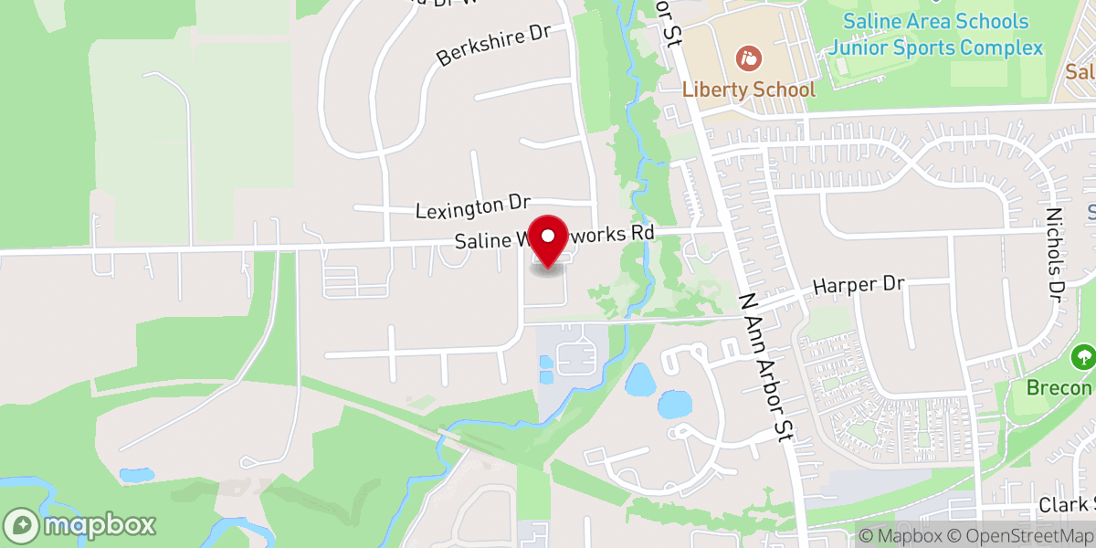 Map showing location of Christ Our King Lutheran Church