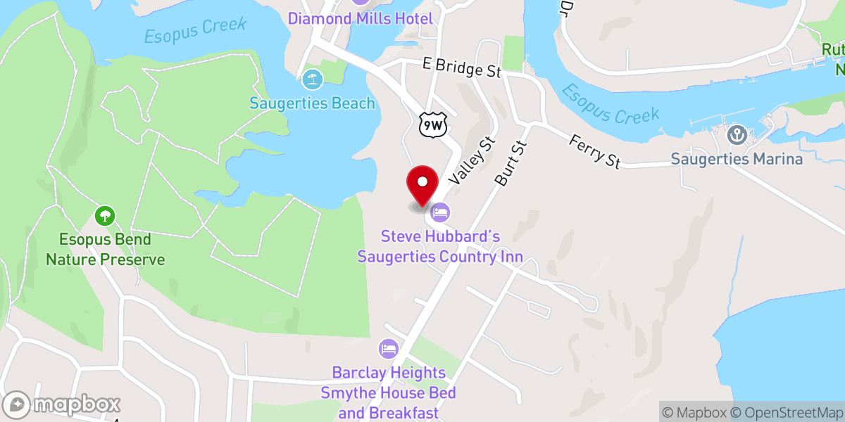 Map showing location of Trinity Episcopal Church