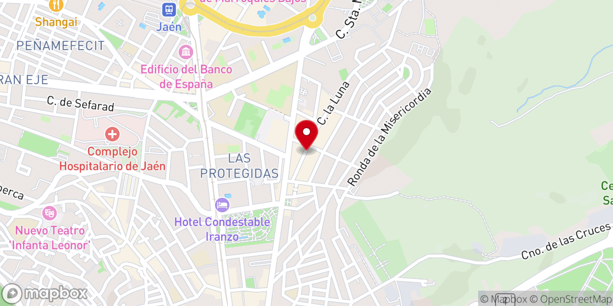 Map showing location of Parroquia de San Juan de la Cruz