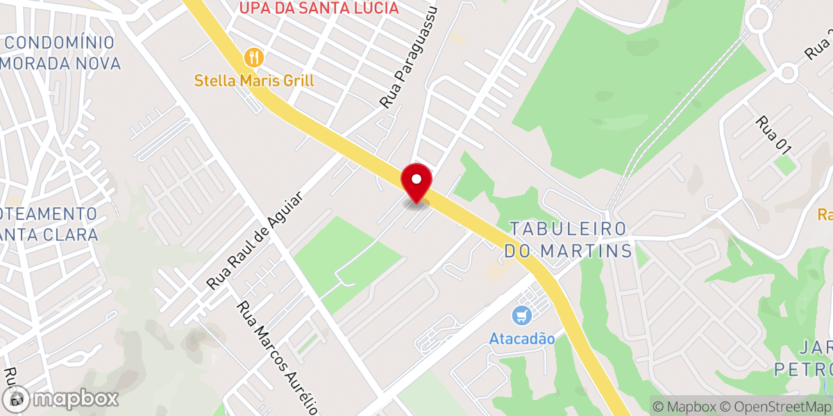Map showing location of Igreja Videira Maceió