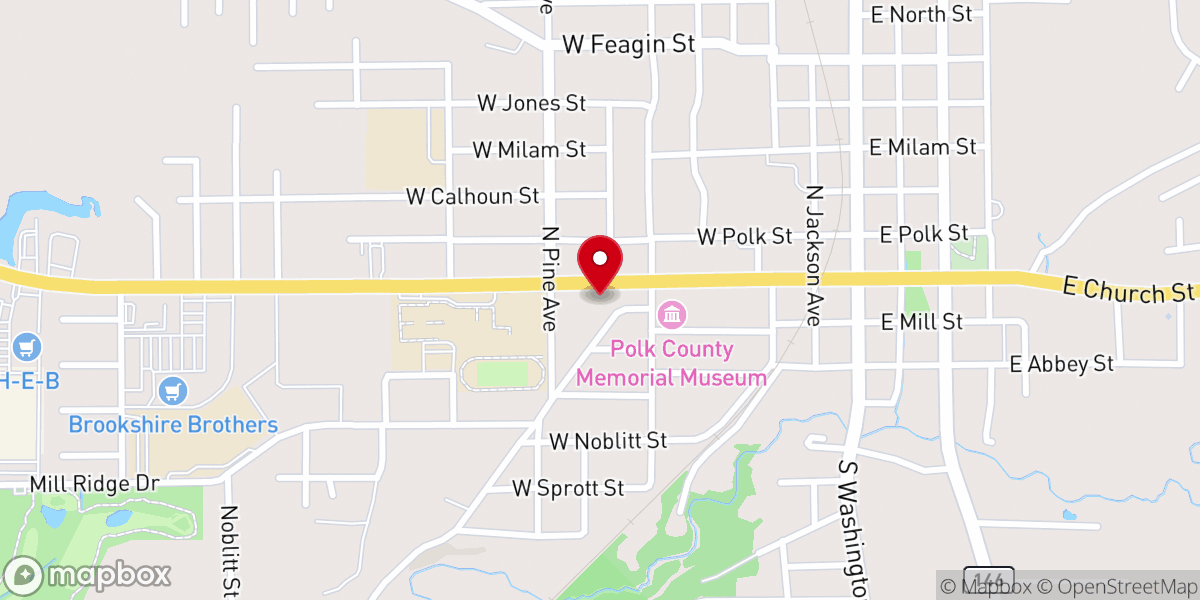 Map showing location of Shasta Cleaners