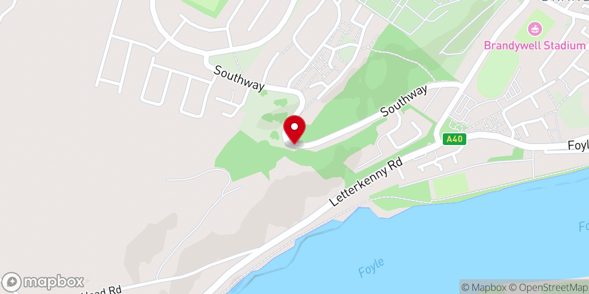 Map showing location of Carmelite Retreat Centre / Discalced Carmelite friars of Termonbacca, Derry