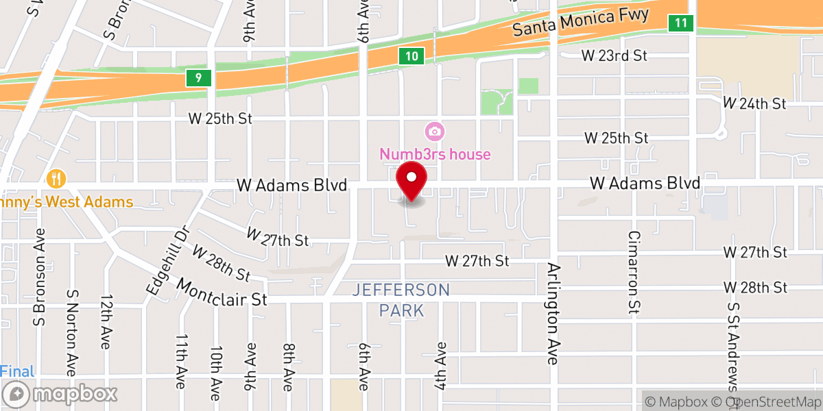 Map showing location of Polish Roman Catholic Church