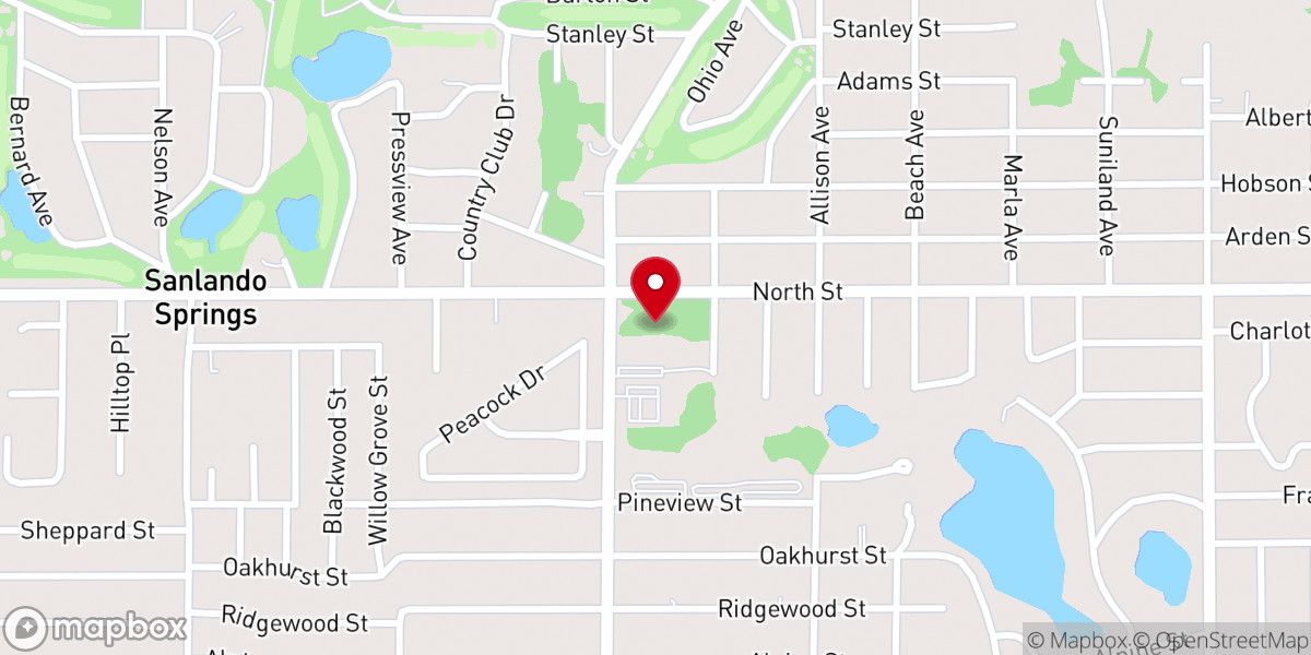 Map showing location of Saint Marks Presbyterian Church
