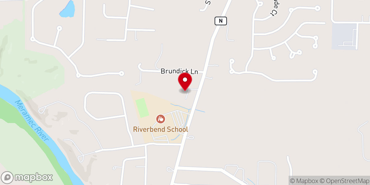 Map showing location of Rock Family Church