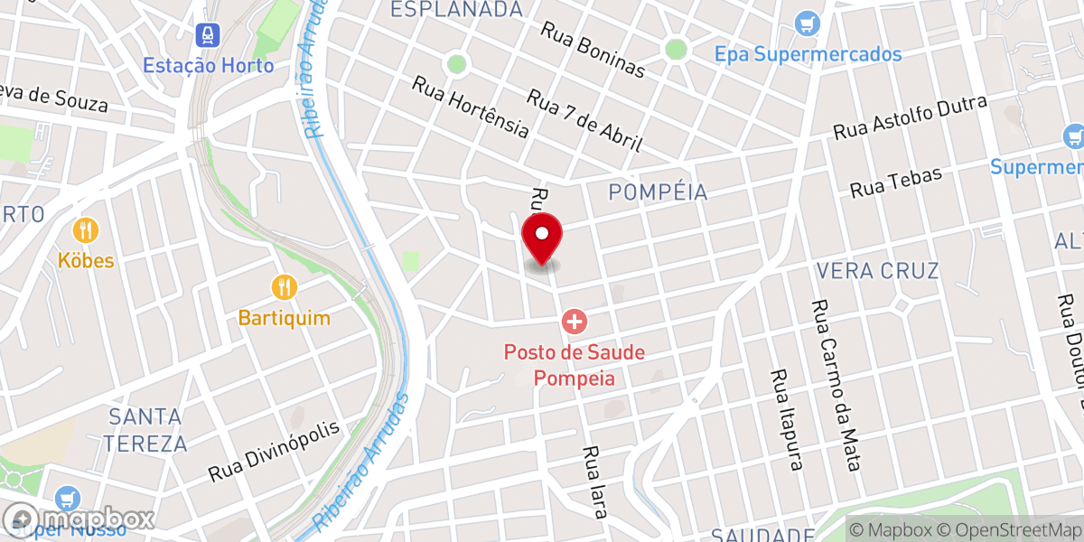 Map showing location of Paróquia Nossa Senhora do Rosário de Pompéia