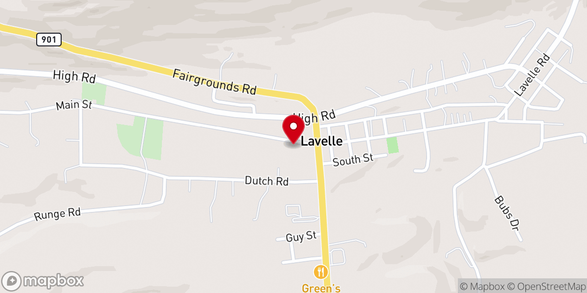 Map showing location of Christ Evangelical Congregational Church