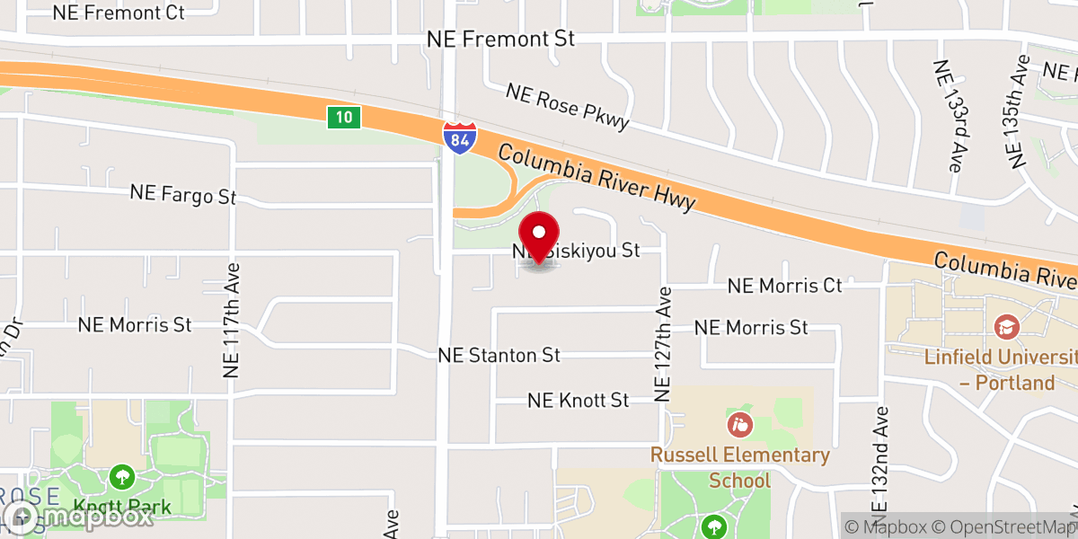 Map showing location of Grace Bible Fellowship Church