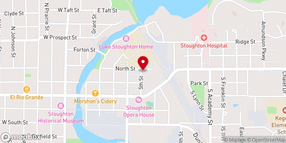 Map showing location of Brown-Sewell House