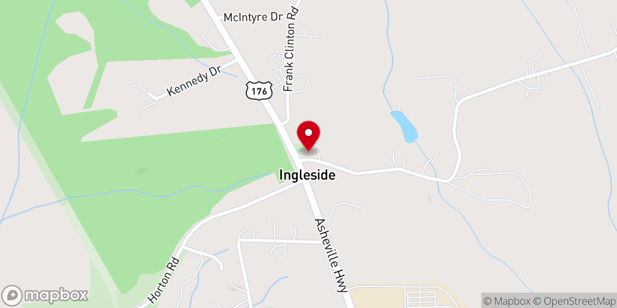 Map showing location of Ingleside Baptist Church
