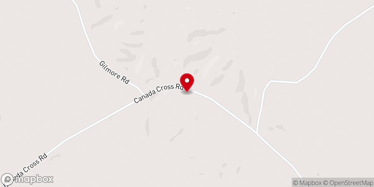 Map showing location of Oak Ridge Church