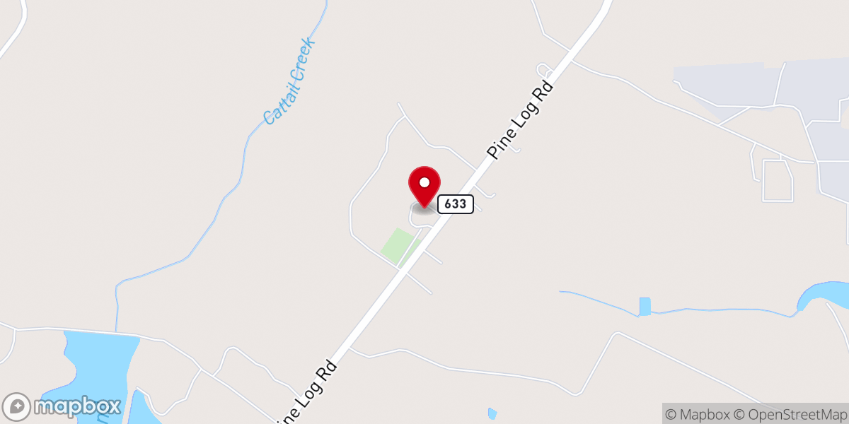 Map showing location of Forest Hill Baptist Church