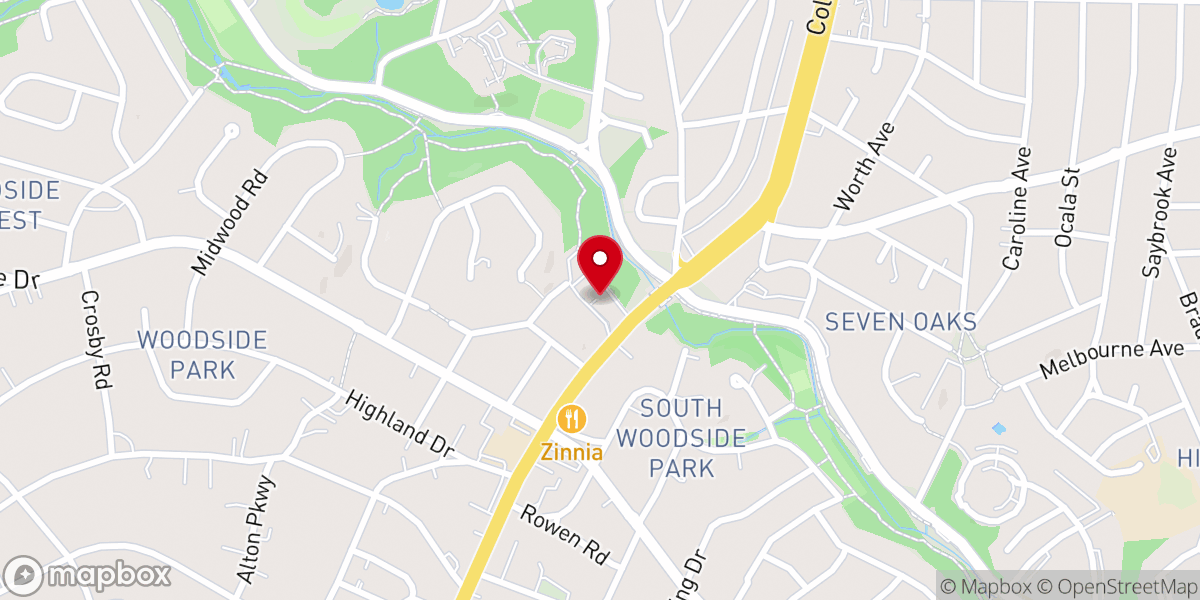Map showing location of Memorial First India United Methodist Church