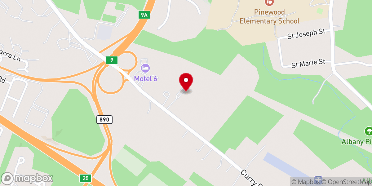 Map showing location of Open Arms Church