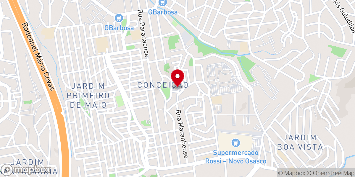Map showing location of Igreja Batista Nova Jerusalem - Osasco
