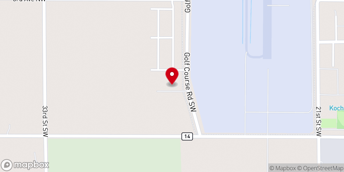 Map showing location of Watertown Christian Church
