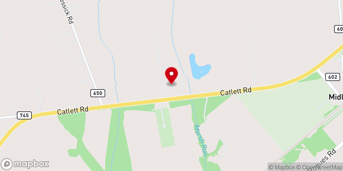 Map showing location of Dayspring Mennonite Church