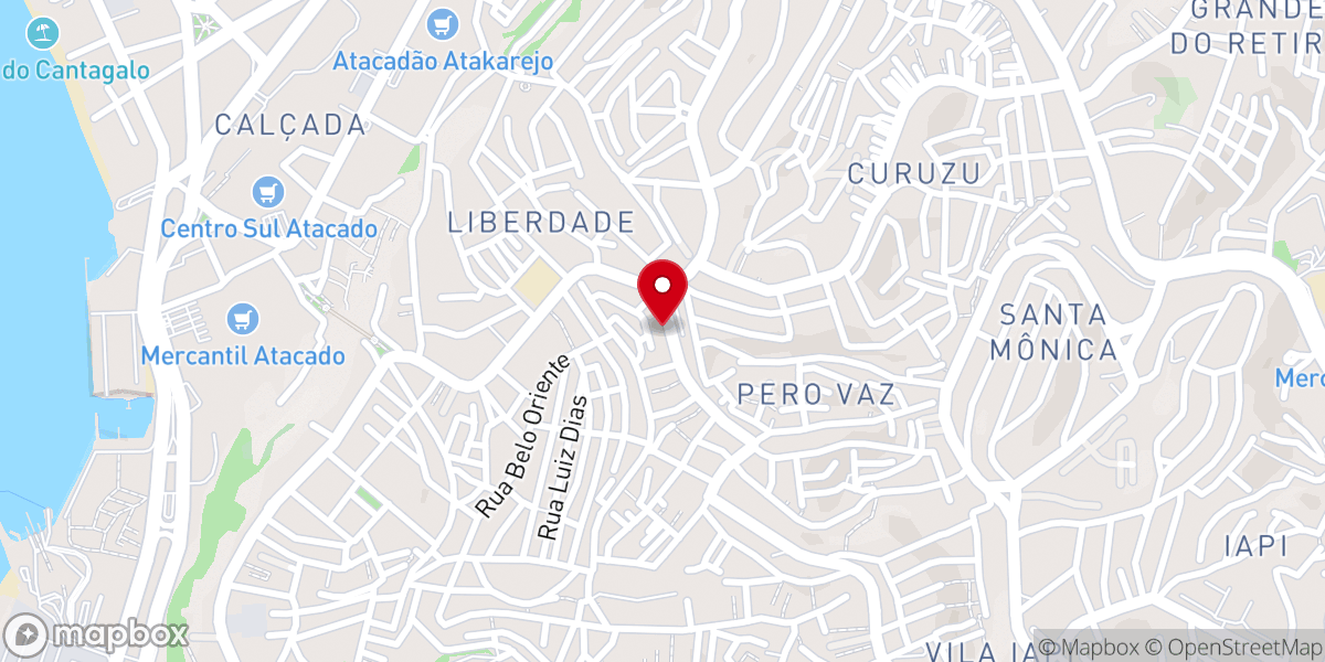 Map showing location of Igreja Verbo da Vida Liberdade