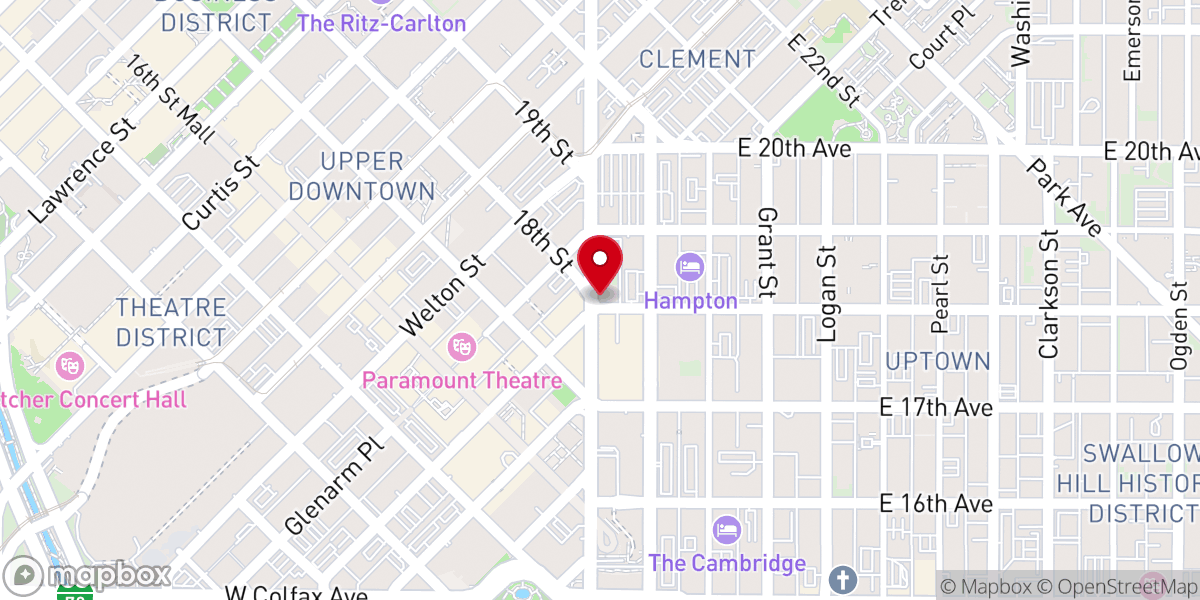 Map showing location of Trinity United Methodist Church