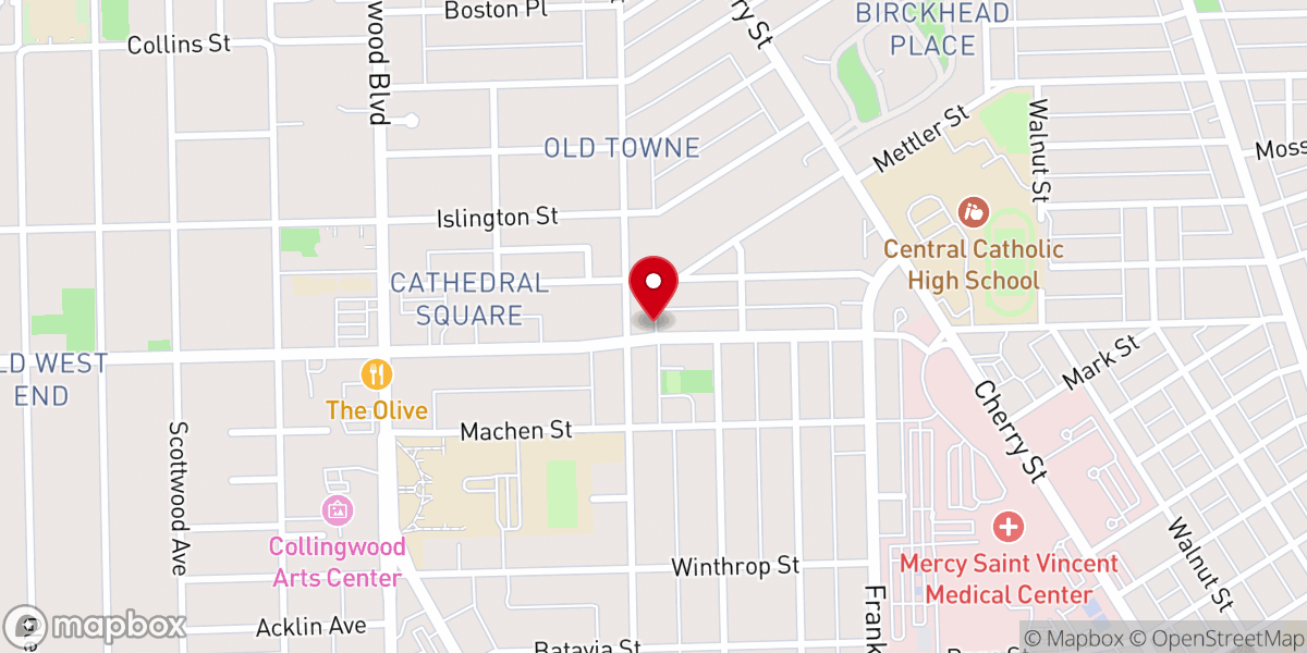 Map showing location of Jordan Temple