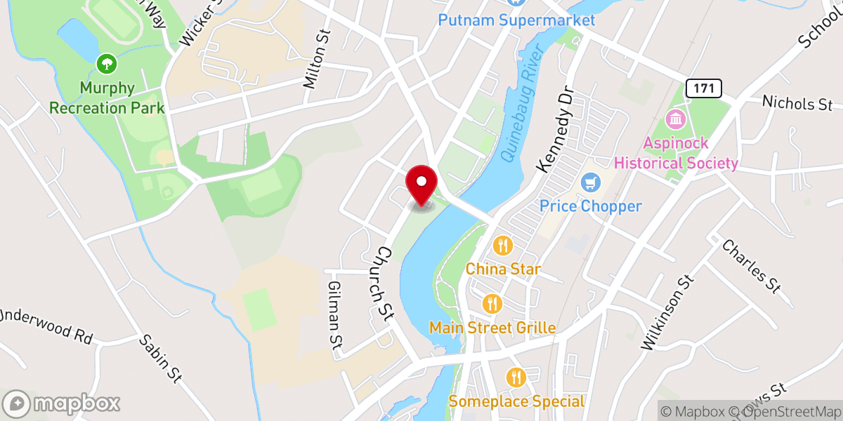 Map showing location of Congregation B'nai Shalom