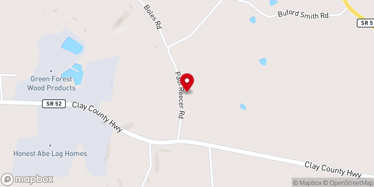 Map showing location of Liberty Missionary Baptist Church