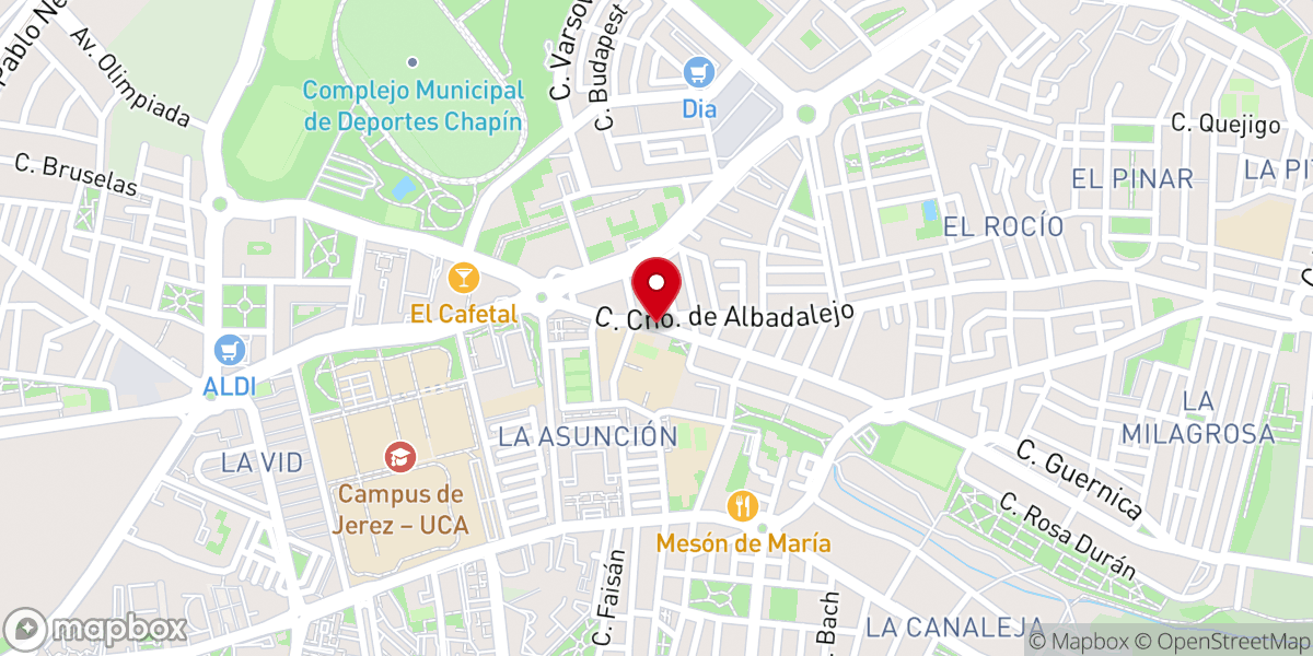 Map showing location of Parroquia de La Asunción