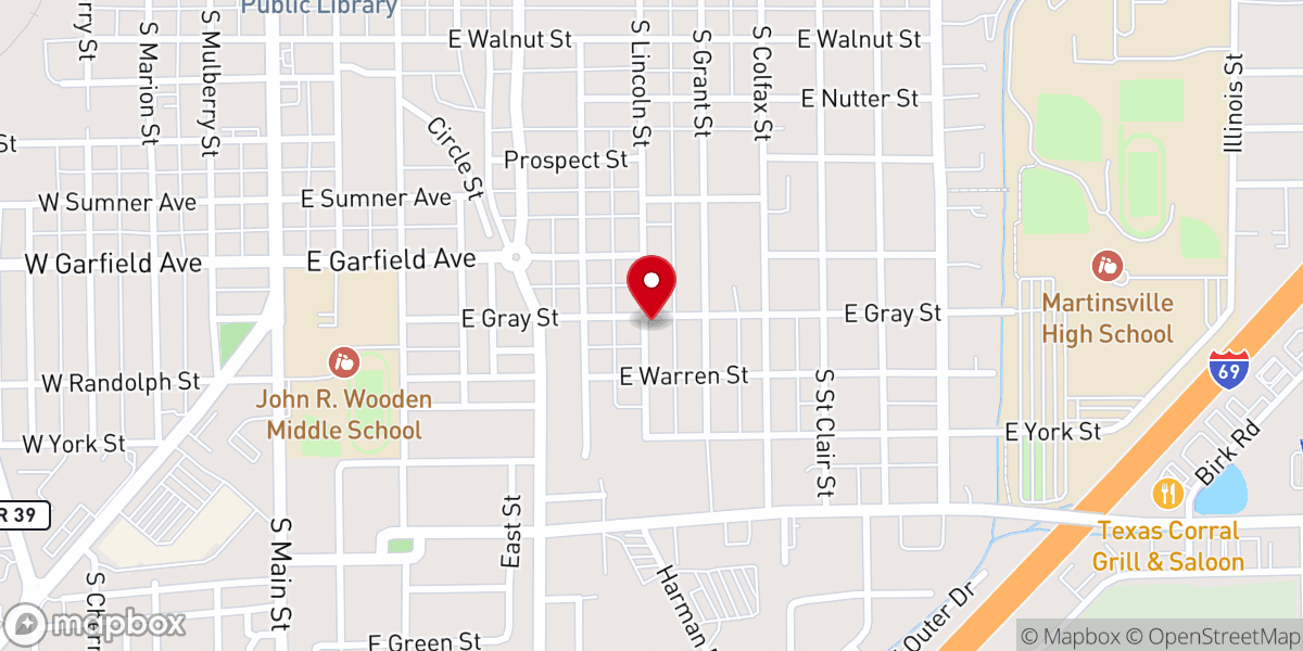 Map showing location of Gateway Tabernacle Church