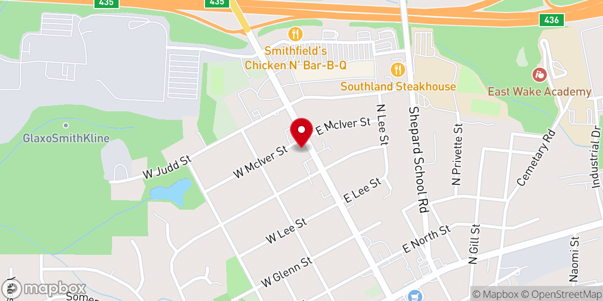 Map showing location of Living Water Fellowship