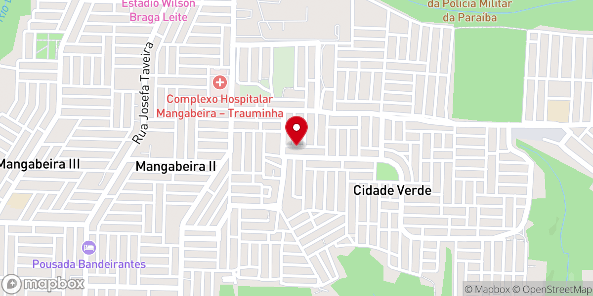 Map showing location of Igreja Pentecostal Leão de Judá