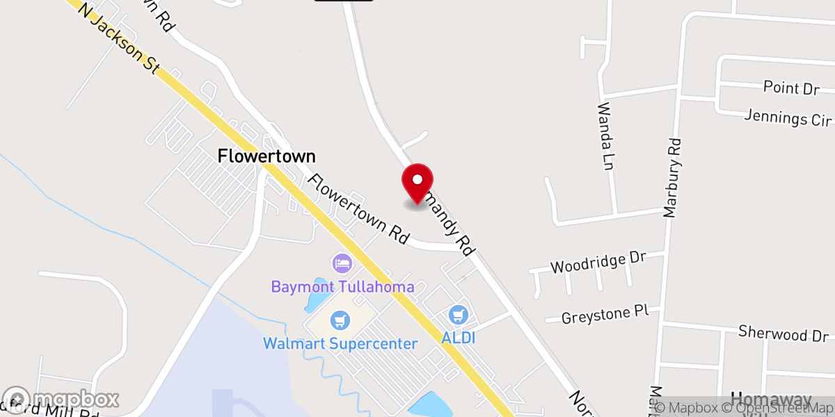Map showing location of United Gospel Fellowship