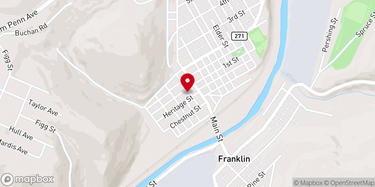 Map showing location of St. John the Baptist Orthodox Church