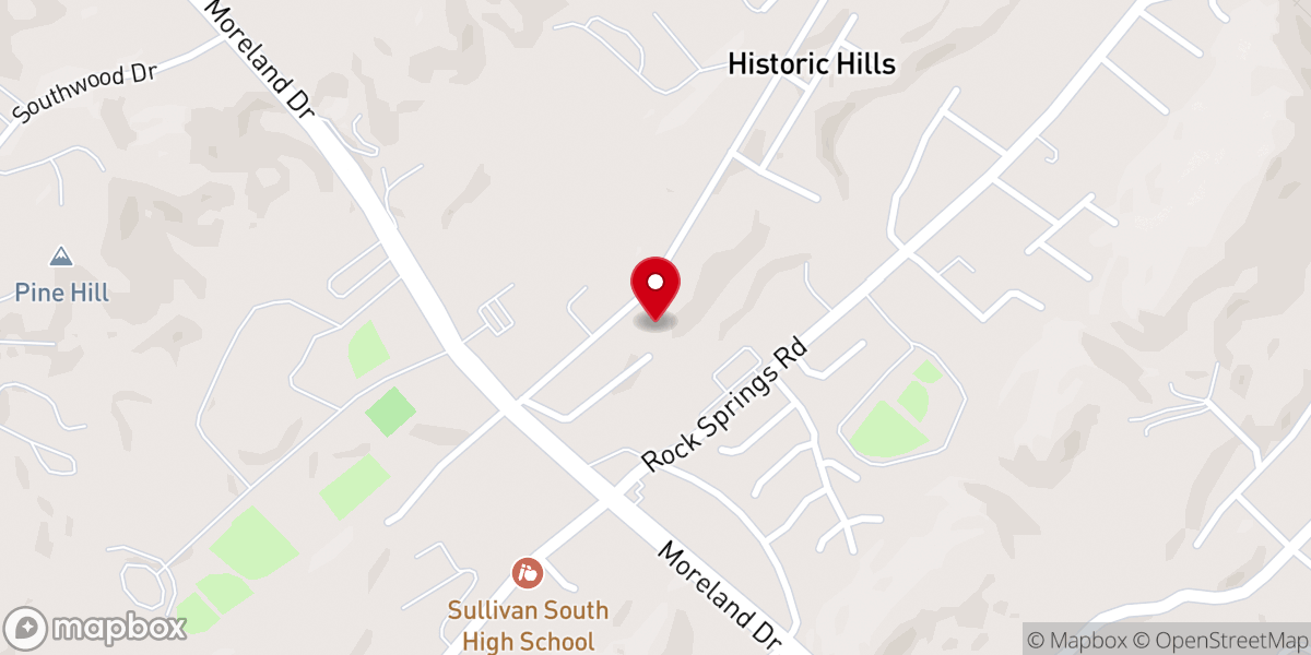 Map showing location of Pactolus Church