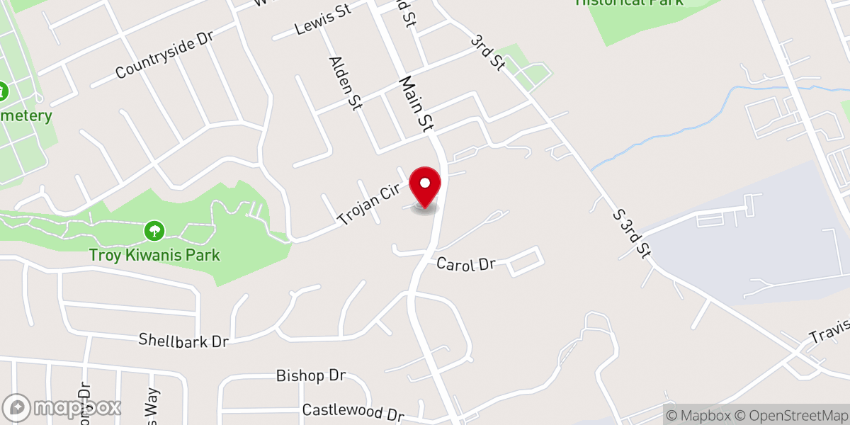 Map showing location of Claphan Michael J