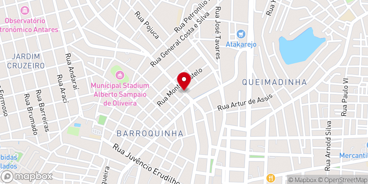 Map showing location of Igreja Universal Sobradinho II