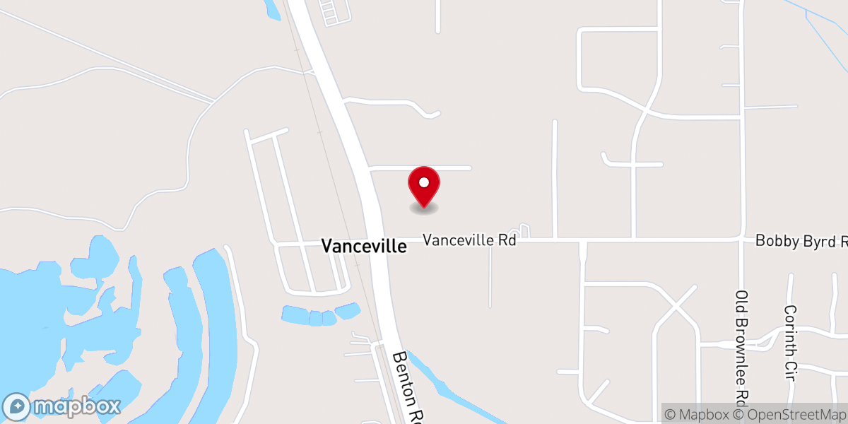 Map showing location of Greenacres Missionary Baptist Church