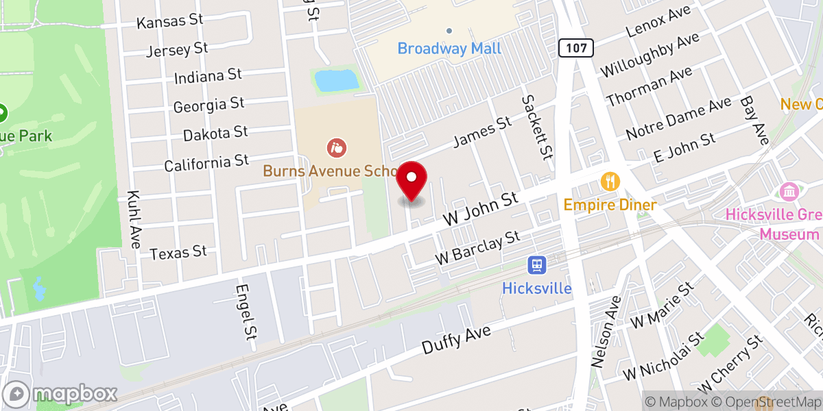 Map showing location of Center for Spiritual Living Long Island