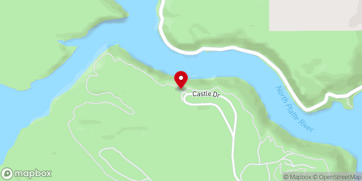 Map showing location of The Castle