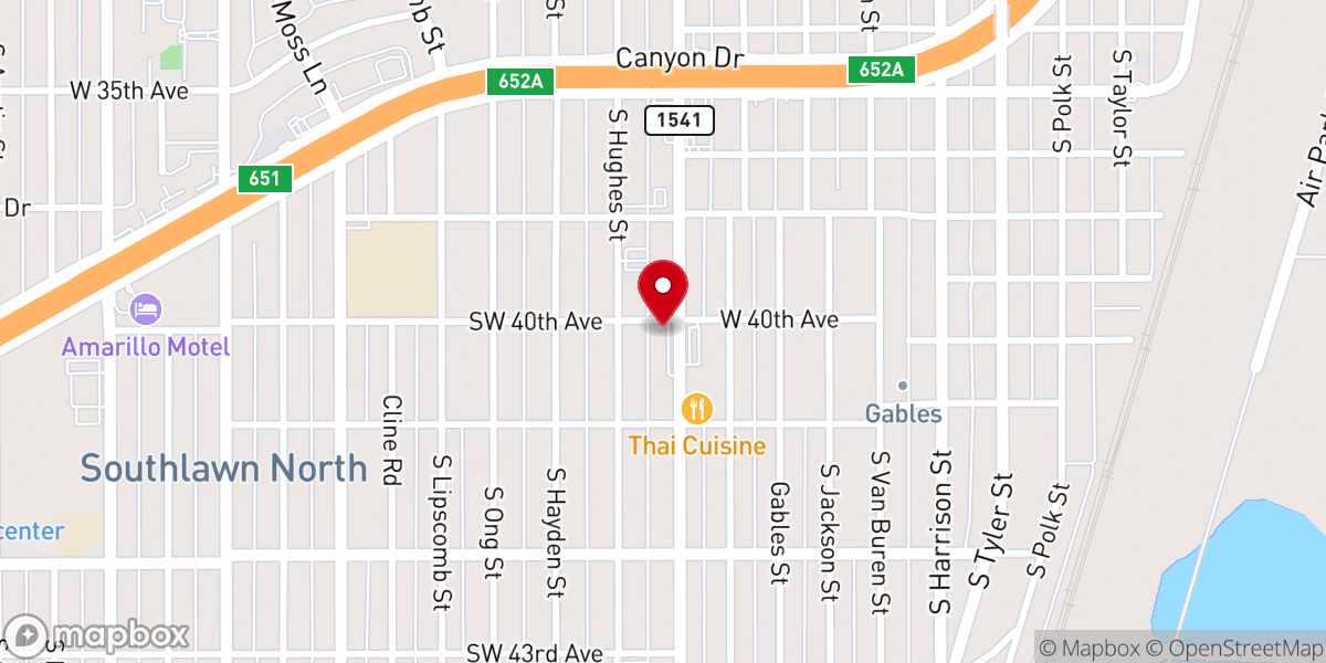 Map showing location of Revive Church