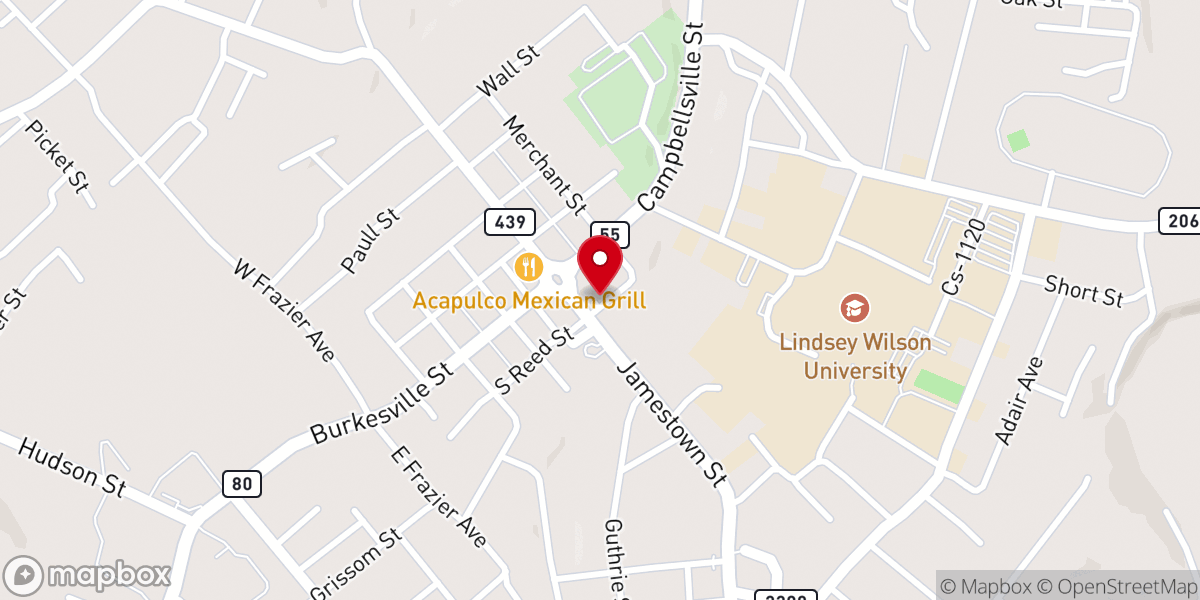 Map showing location of Berean Community Fellowship
